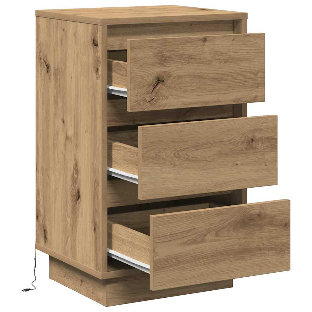 Bedside Cabinet Artisan oak 39 x 34.5 x 65 cm Engineered wood